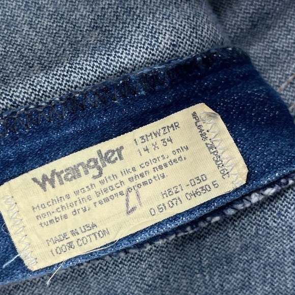 Vintage Wrangler Jeans Womens 14 Blue Cowboy Cut USA American Denim 13MWZMR‎ - Picture 3 of 10